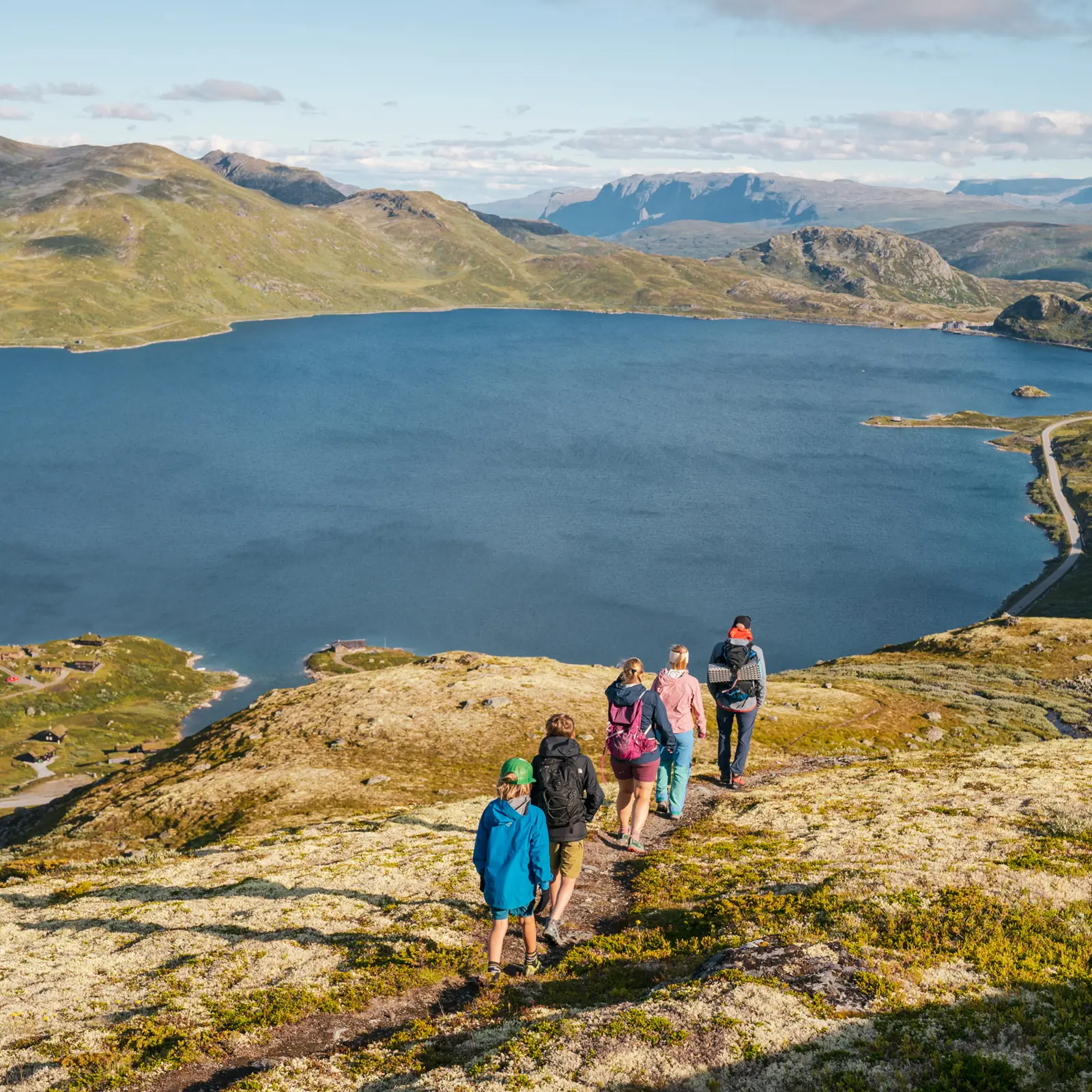Fjelltur med familien – på vei mot Tyinsølsnøse 