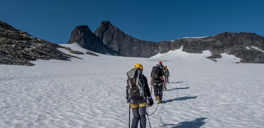 Taulag over Falkebreen. 